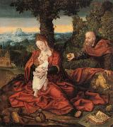 Barend van Orley Rest on the Flight into Egypt painting